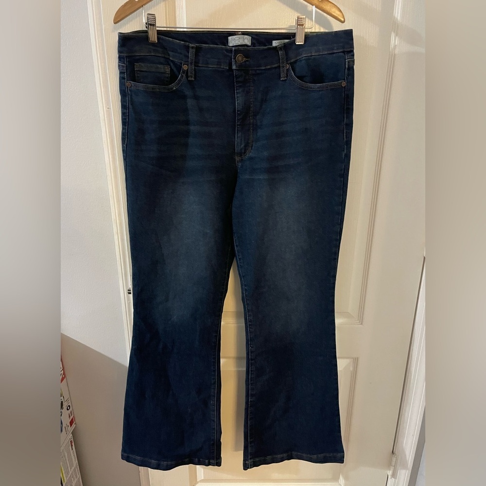 Sofia‎ by Sofia Vergara Dark Blue Flare Jeans